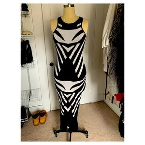 Black & White Maxi Dress